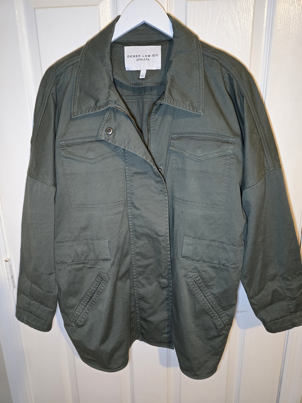 Derek Lam 10 Crosby x Athleta Women’s L Olive Utility Field Jacket